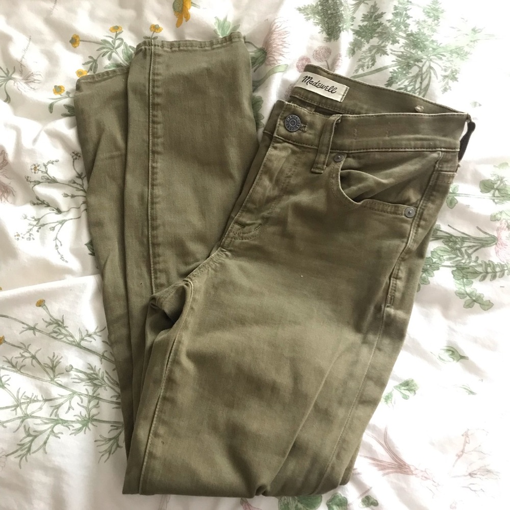 Madewell 9” skinny cropped dyed jeans